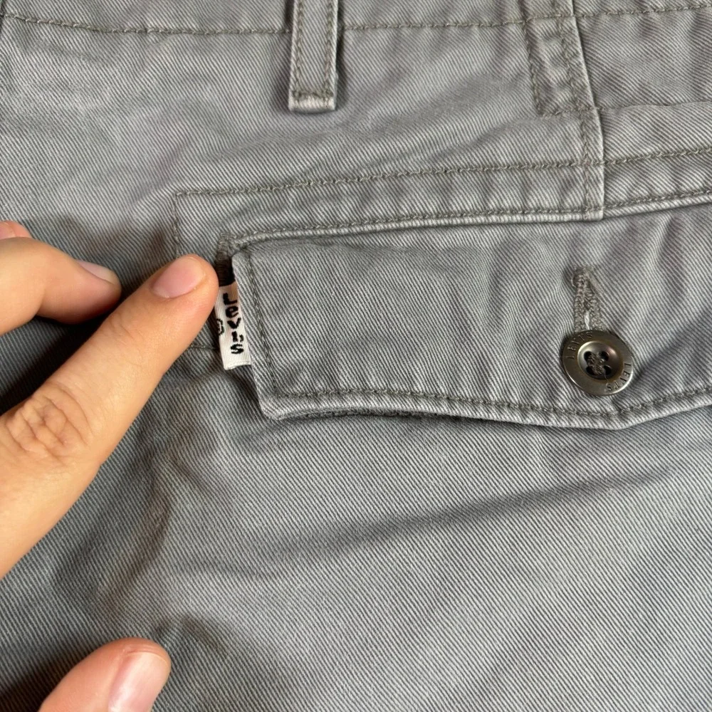 Levis Mens Cotton Chino Pants Slim Fit 36x31 Gray